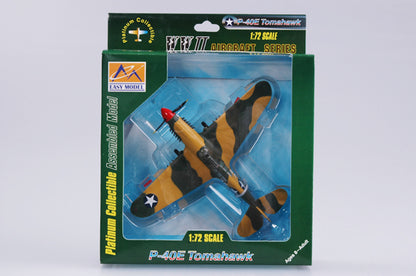 1/72 scale prebuilt P-40E Kittyhawk fighter collectible WWII model 37274