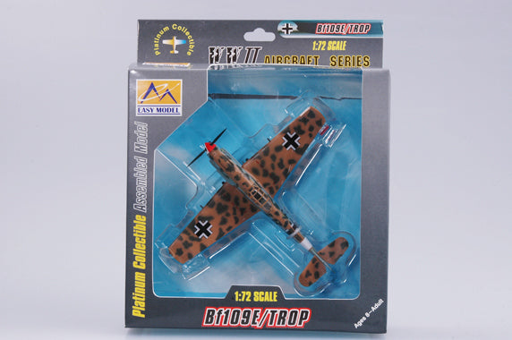 1/72 scale prebuilt Bf 109E-7 fighter aircraft model 37277