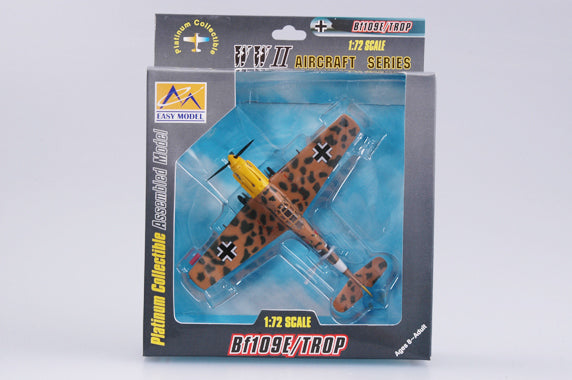 1/72 scale prebuilt Bf 109E-7 fighter plastic collectible model 37278