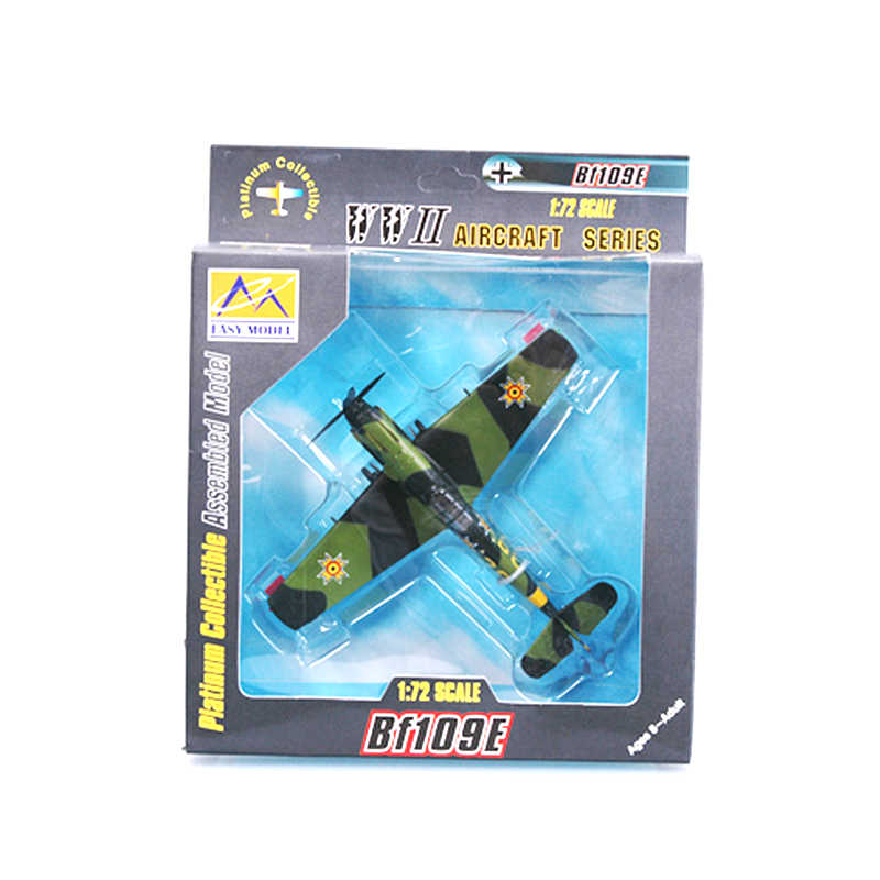 1/72 scale prebuilt Bf 109E-3 fighter plastic collectible aircraft model 37285