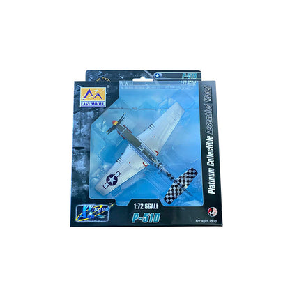 1/72 scale prebuilt P-51K Mustang fighter plastic collectible WWII model 37295