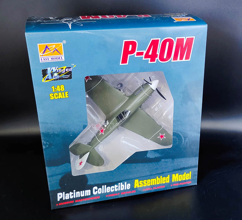 prebuilt 1/48 scale P-40 Warhawk aircraft model 39314