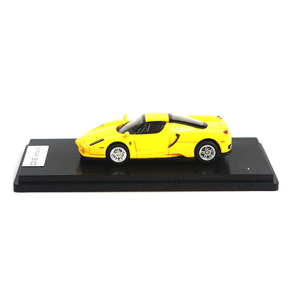 Enzo Ferrari (Yellow) 1/64 Scale Diecast Metal Car Collectible Model