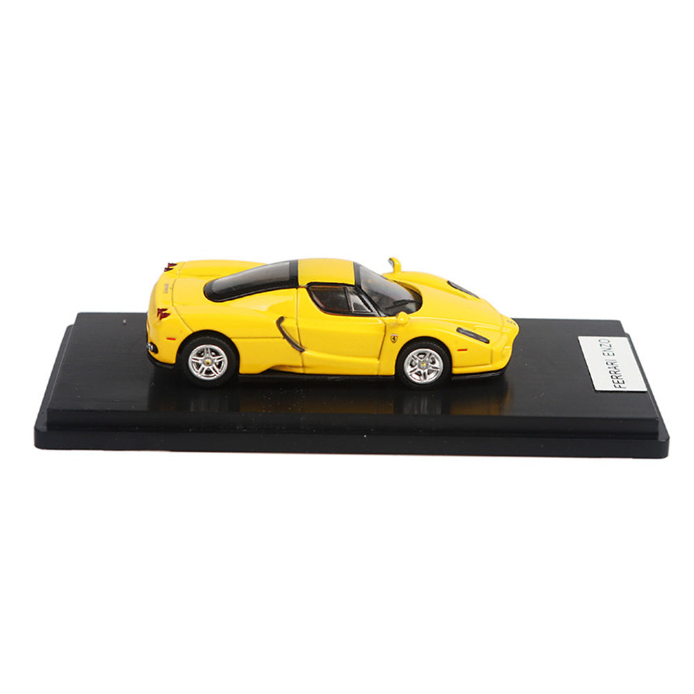 Enzo Ferrari (Yellow) 1/64 Scale Diecast Metal Car Collectible Model