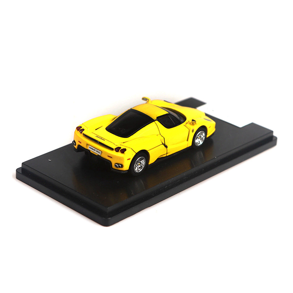 Enzo Ferrari (Yellow) 1/64 Scale Diecast Metal Car Collectible Model