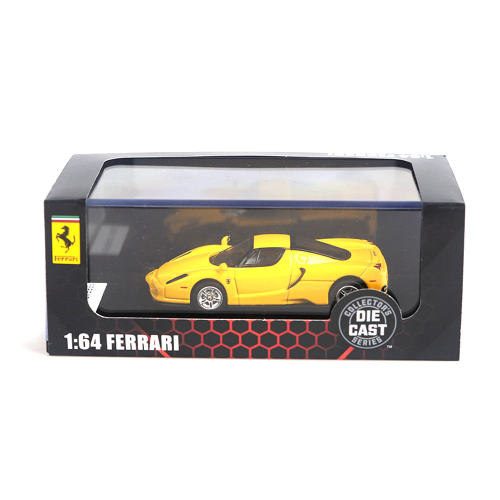 Enzo Ferrari (Yellow) 1/64 Scale Diecast Metal Car Collectible Model