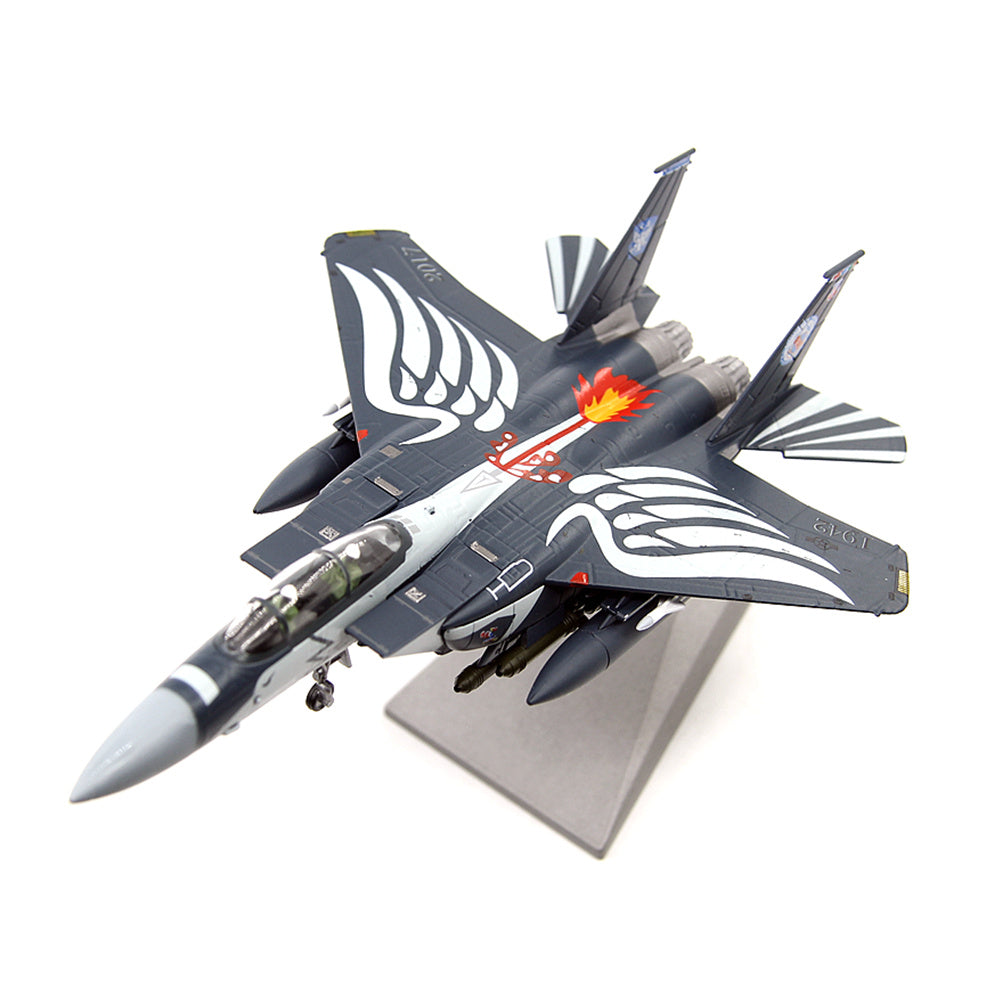 1/100 scale diecast F-15 Eagle fighter aircraft model