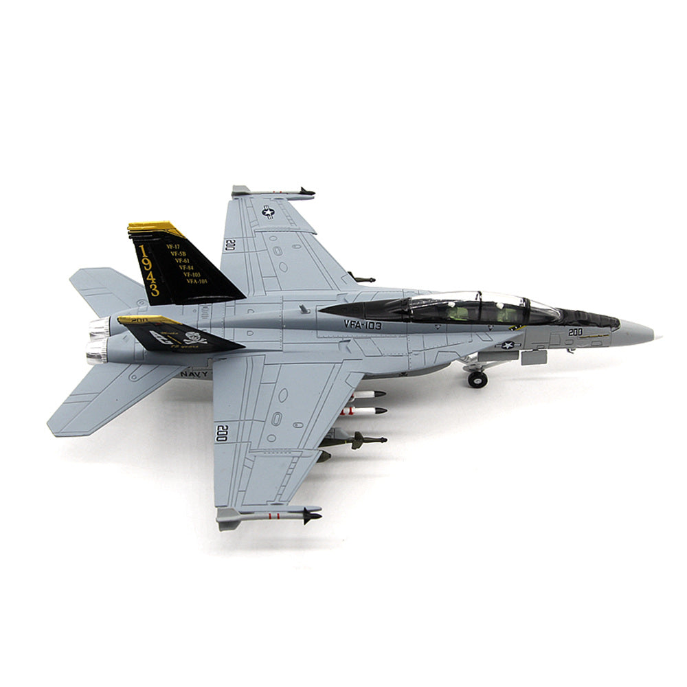 1/100 scale diecast F/A-18F Super Hornet fighter aircraft model