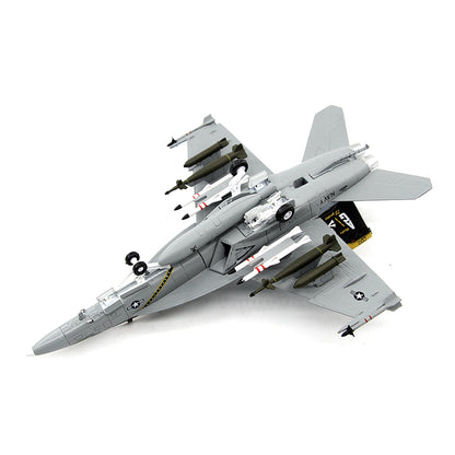 1/100 scale diecast F/A-18F Super Hornet fighter aircraft model