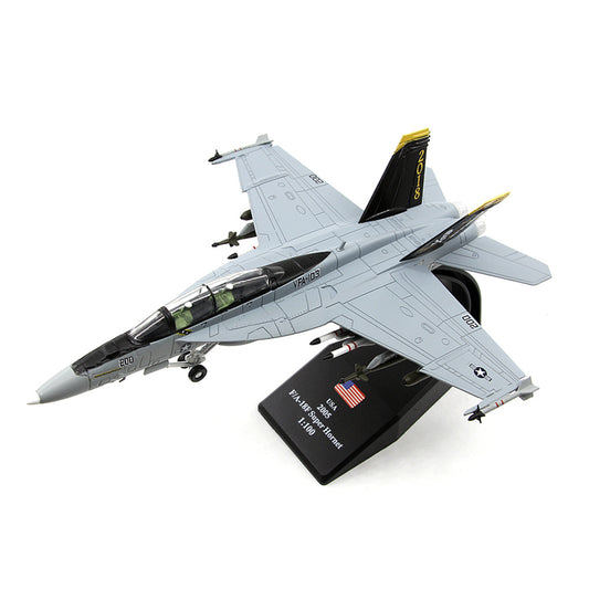 1/100 scale diecast F/A-18F Super Hornet fighter aircraft model