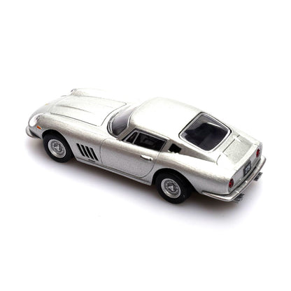 Ferrari 275 (Silver) 1/64 Scale Diecast Metal Vintage Sports Car Collectible Model