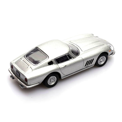 Ferrari 275 (Silver) 1/64 Scale Diecast Metal Vintage Sports Car Collectible Model