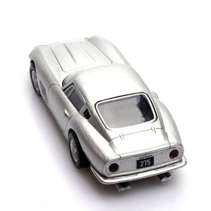 Ferrari 275 (Silver) 1/64 Scale Diecast Metal Vintage Sports Car Collectible Model