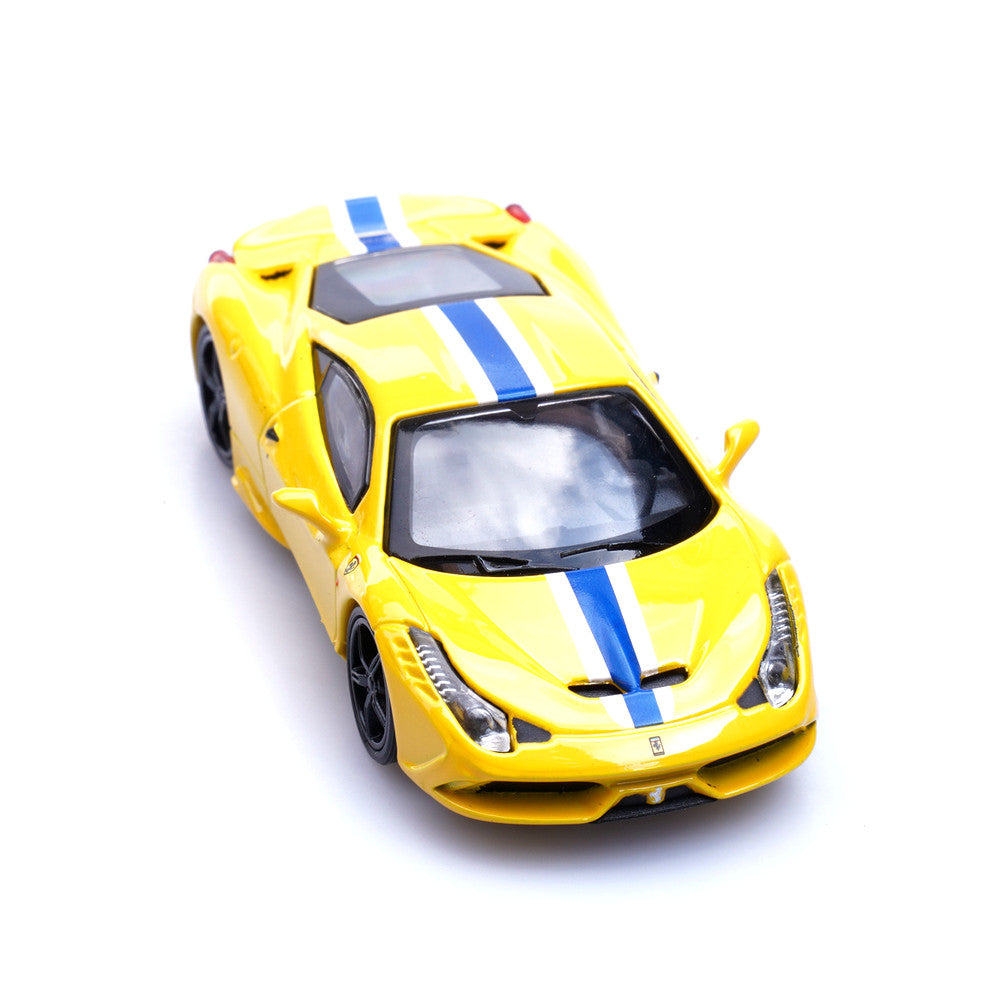 Ferrari 458 Speciale (Yellow) 1/64 Scale Diecast Metal Sports Car Collectible Model