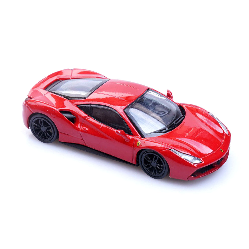 Ferrari 488 GTB (Red) 1/64 Scale Diecast Metal Sports Car Collectible Model