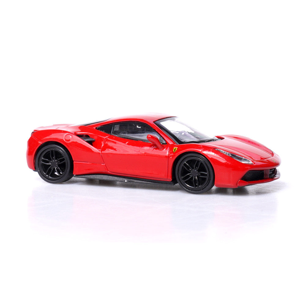 Ferrari 488 GTB (Red) 1/64 Scale Diecast Metal Sports Car Collectible Model