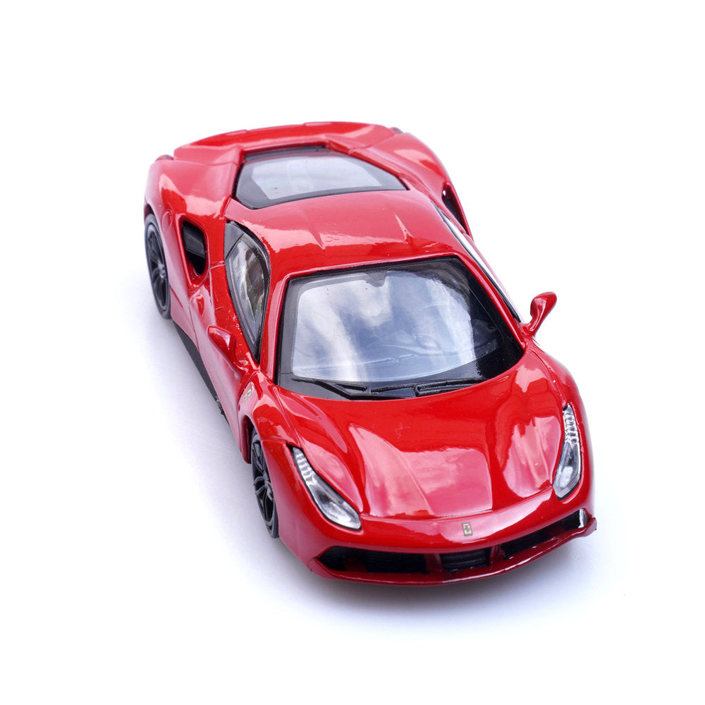 Ferrari 488 GTB (Red) 1/64 Scale Diecast Metal Sports Car Collectible Model