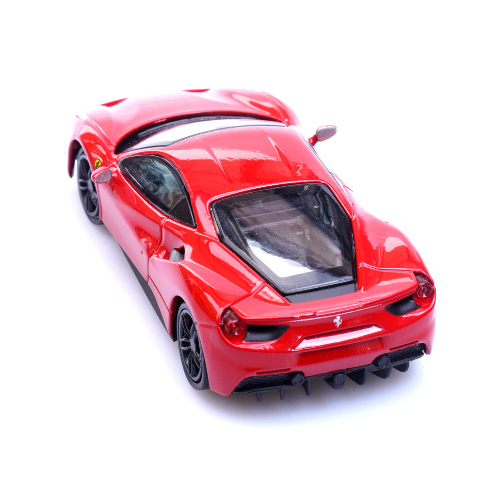 Ferrari 488 GTB (Red) 1/64 Scale Diecast Metal Sports Car Collectible Model