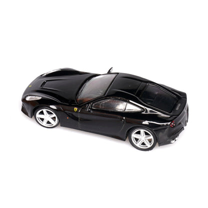 Ferrari F12 Berlinetta (Black) 1/64 Scale Diecast Metal Sports Car Collectible Model