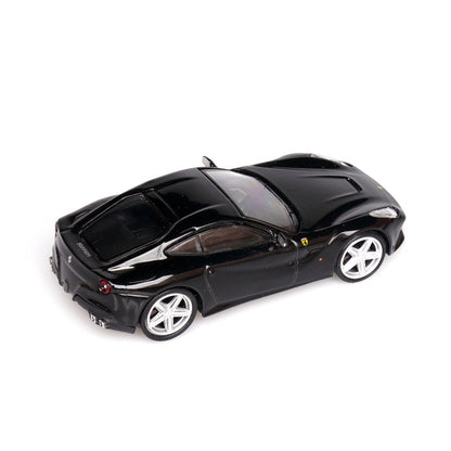 Ferrari F12 Berlinetta (Black) 1/64 Scale Diecast Metal Sports Car Collectible Model