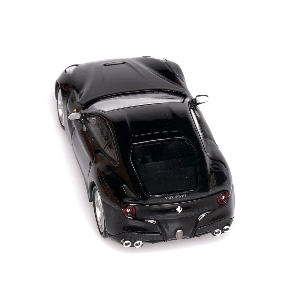 Ferrari F12 Berlinetta (Black) 1/64 Scale Diecast Metal Sports Car Collectible Model