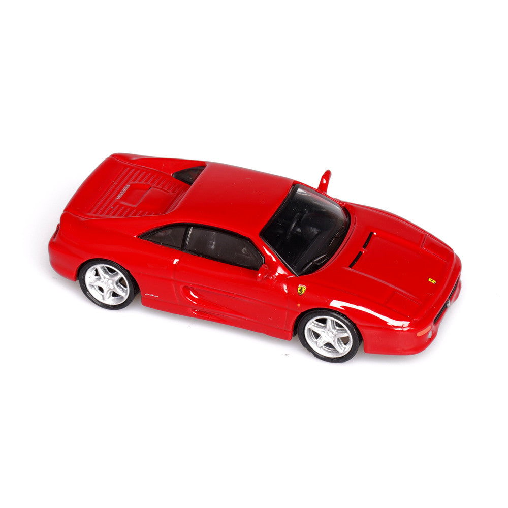 Ferrari F355 Berlinetta (Red) 1/64 Scale Diecast Metal Sports Car Collectible Model