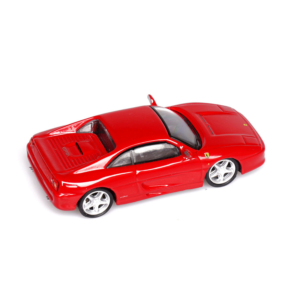 Ferrari F355 Berlinetta (Red) 1/64 Scale Diecast Metal Sports Car Collectible Model