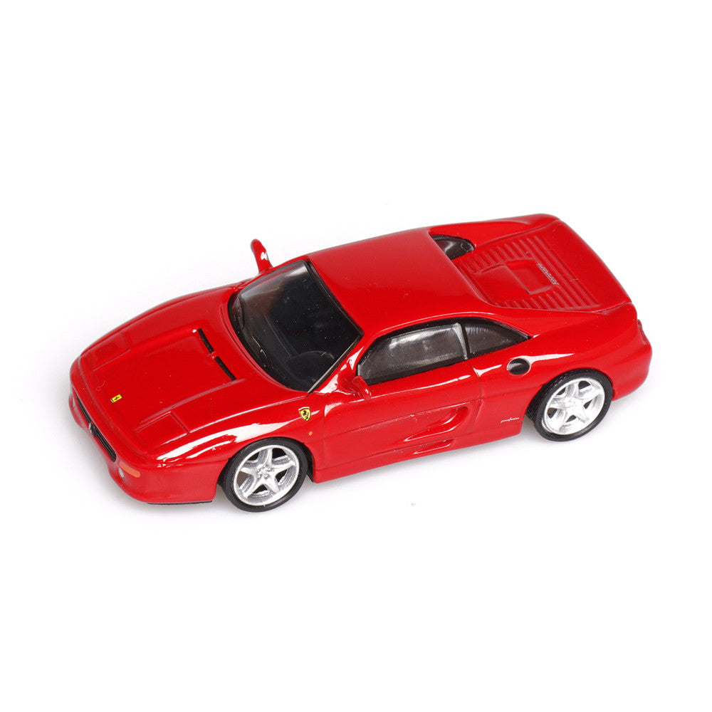 Ferrari F355 Berlinetta (Red) 1/64 Scale Diecast Metal Sports Car Collectible Model