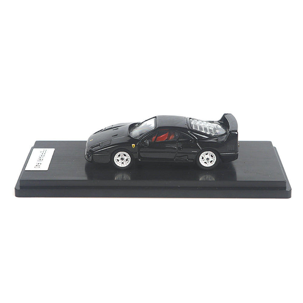 Ferrari F40 (Black) 1/64 Scale Diecast Metal Vintage Sports Car Collectible Model