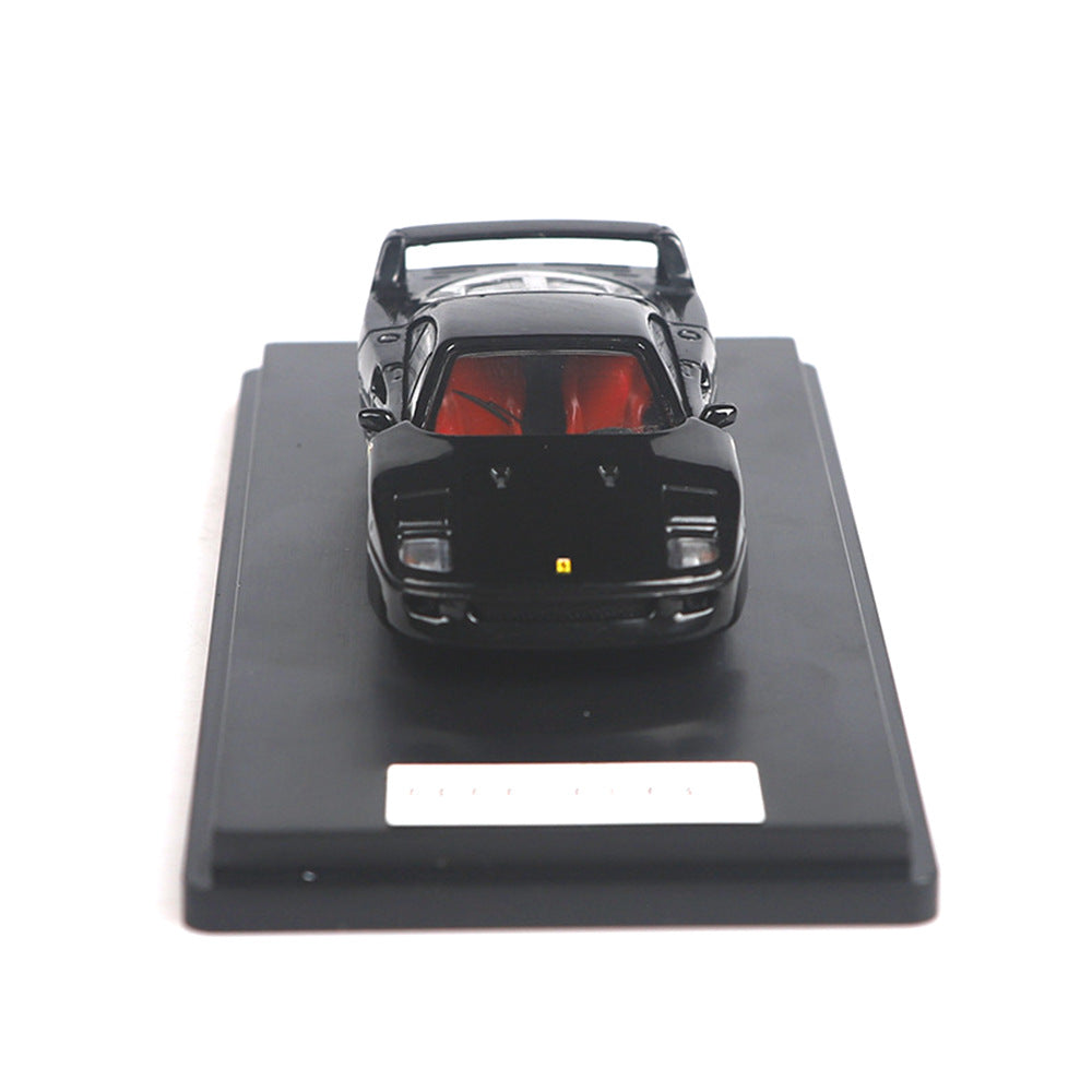 Ferrari F40 (Black) 1/64 Scale Diecast Metal Vintage Sports Car Collectible Model