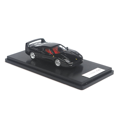 Ferrari F40 (Black) 1/64 Scale Diecast Metal Vintage Sports Car Collectible Model