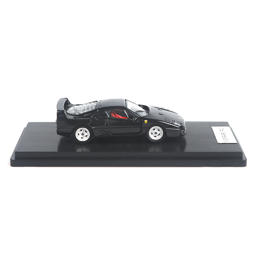 Ferrari F40 (Black) 1/64 Scale Diecast Metal Vintage Sports Car Collectible Model