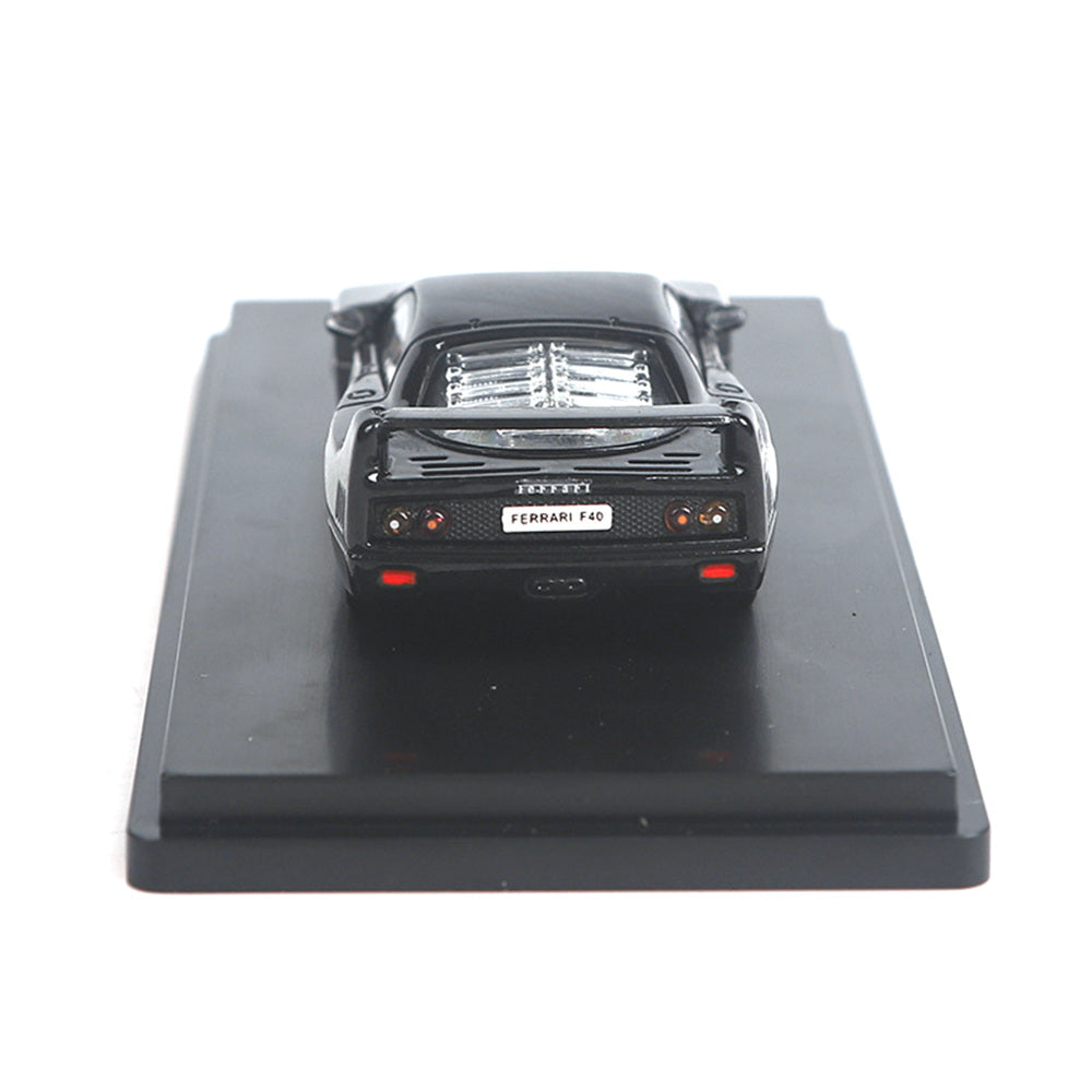 Ferrari F40 (Black) 1/64 Scale Diecast Metal Vintage Sports Car Collectible Model