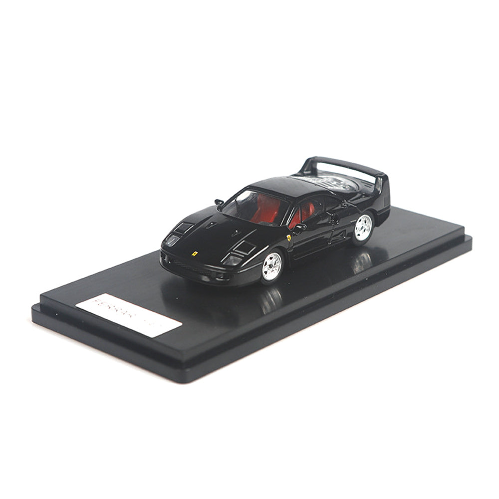 Ferrari F40 (Black) 1/64 Scale Diecast Metal Vintage Sports Car Collectible Model