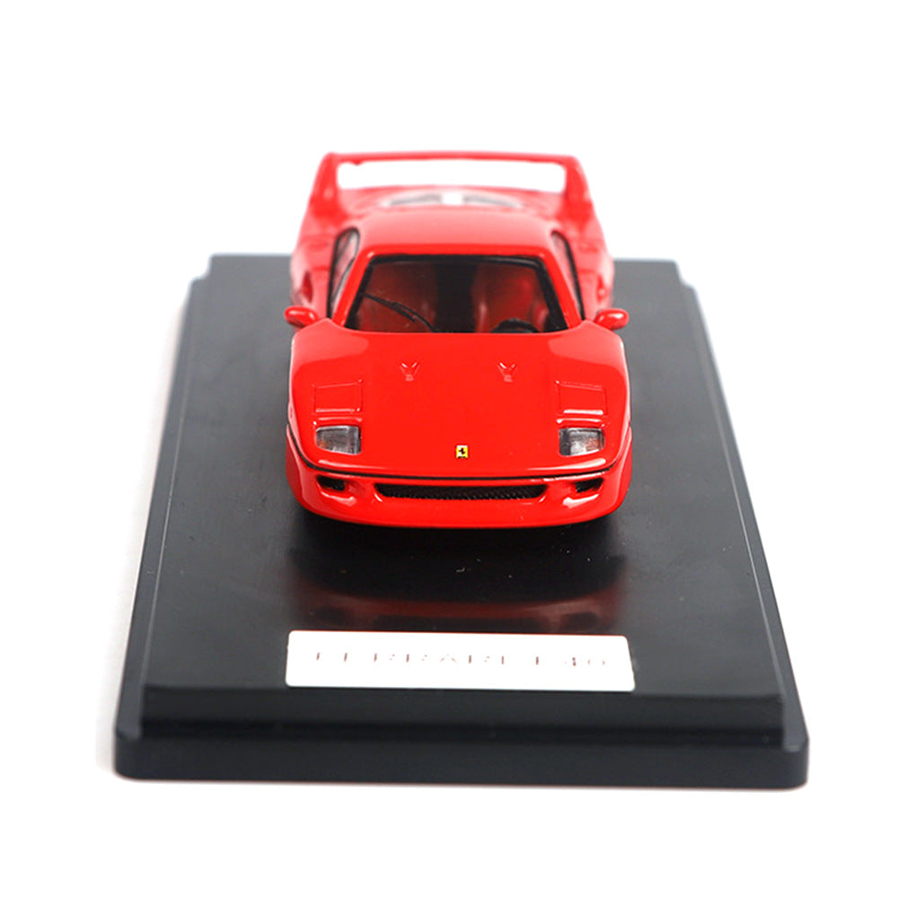 Ferrari F40 (Red) 1/64 Scale Diecast Metal Vintage Sports Car Collectible Model