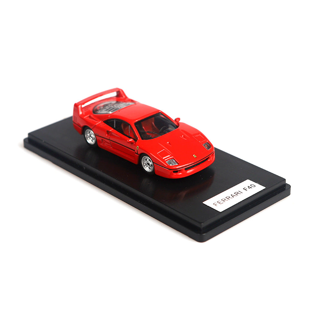 Ferrari F40 (Red) 1/64 Scale Diecast Metal Vintage Sports Car Collectible Model