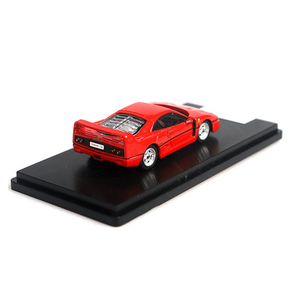 Ferrari F40 (Red) 1/64 Scale Diecast Metal Vintage Sports Car Collectible Model