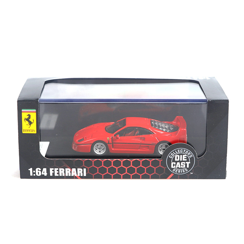 Ferrari F40 (Red) 1/64 Scale Diecast Metal Vintage Sports Car Collectible Model