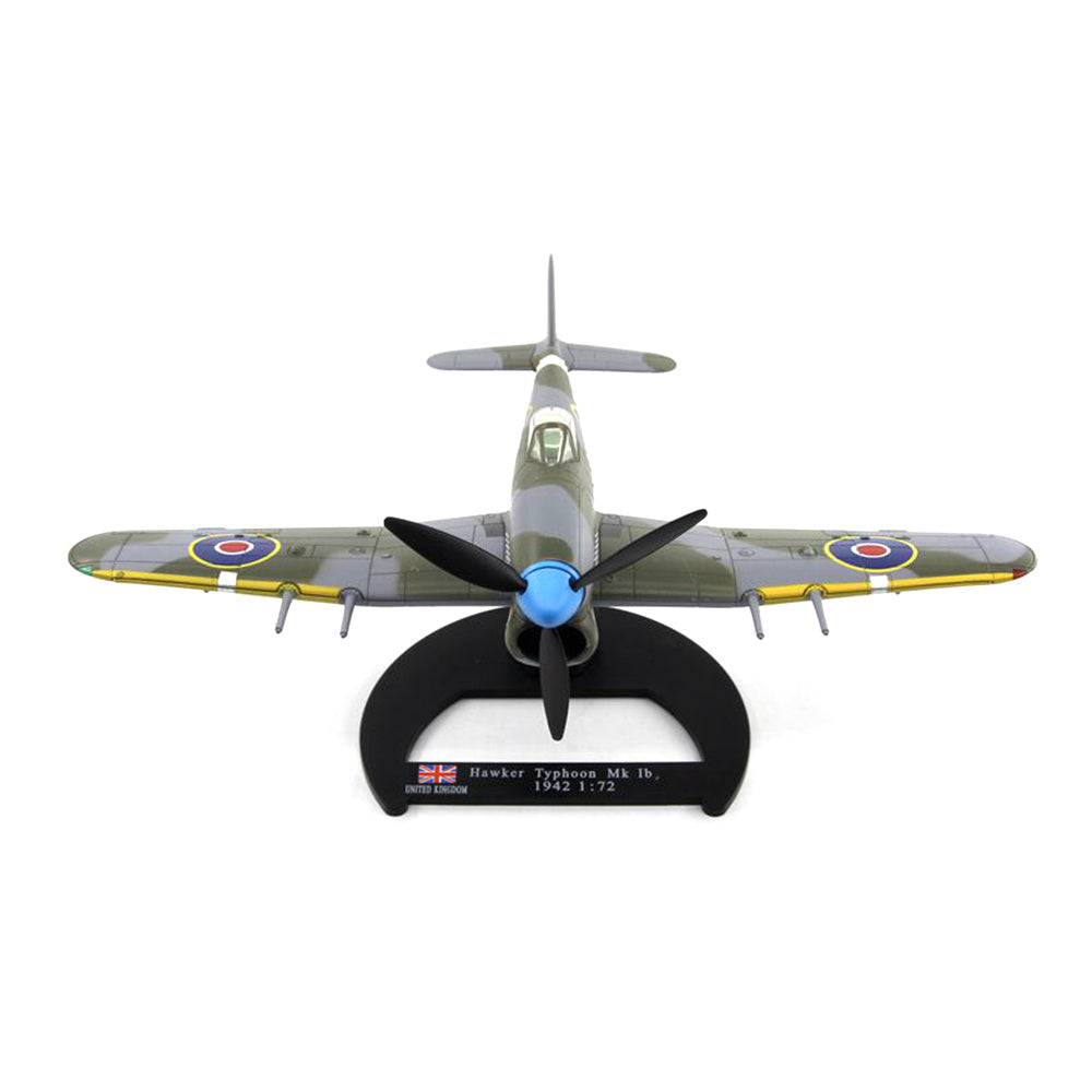 1/72 scale diecast Hawker Typhoon fighter aircraft model