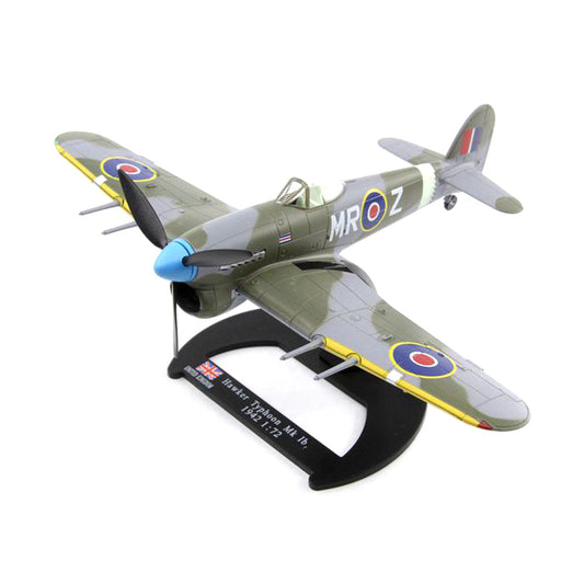 1/72 scale diecast Hawker Typhoon fighter aircraft model