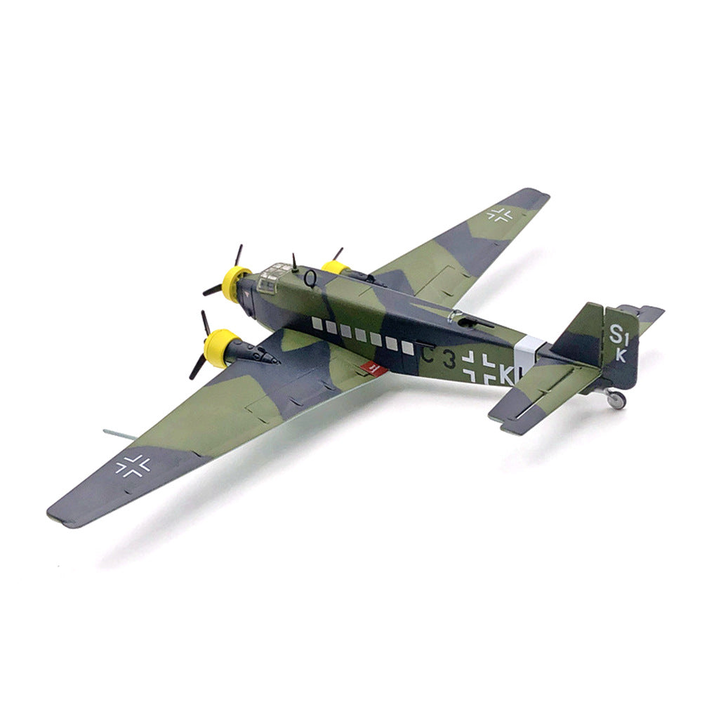 1/144 scale diecast Ju-52 transport aircraft model