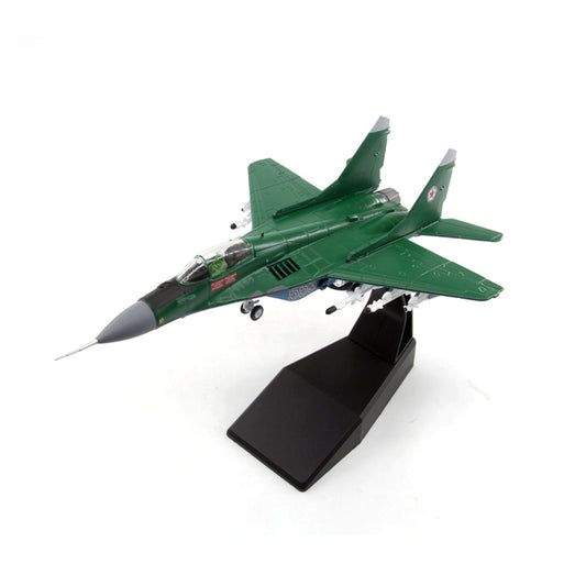 1/100 scale diecast MiG-29 fighter aircraft model