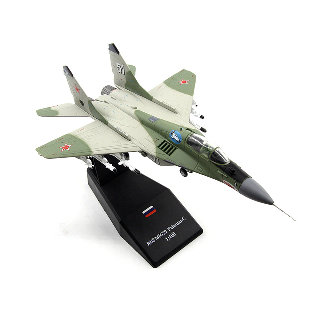 1/100 scale diecast MiG-29 aircraft model