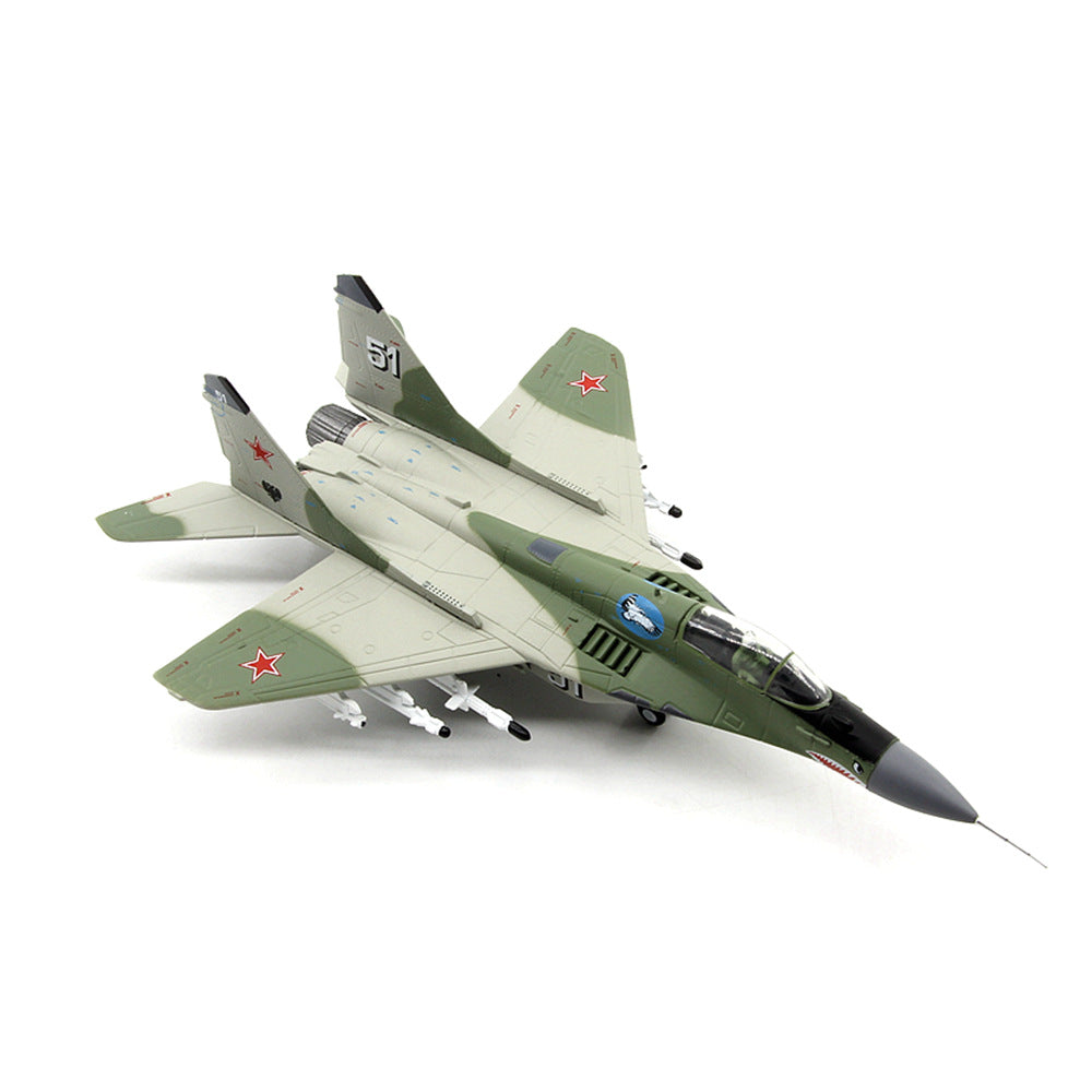 1/100 scale diecast MiG-29 aircraft model