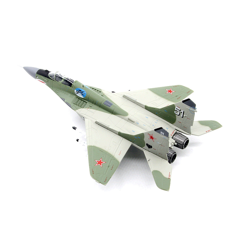 1/100 scale diecast MiG-29 aircraft model