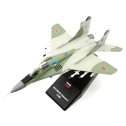 1/100 scale diecast MiG-29 aircraft model