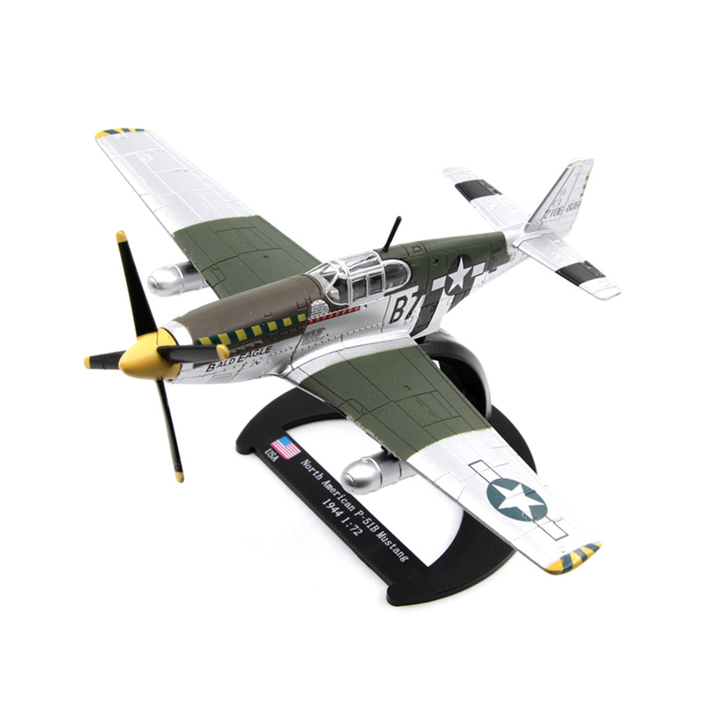 P-51B Mustang WWII Fighter-Bomber 1/72 Scale Diecast Aircraft Model ...