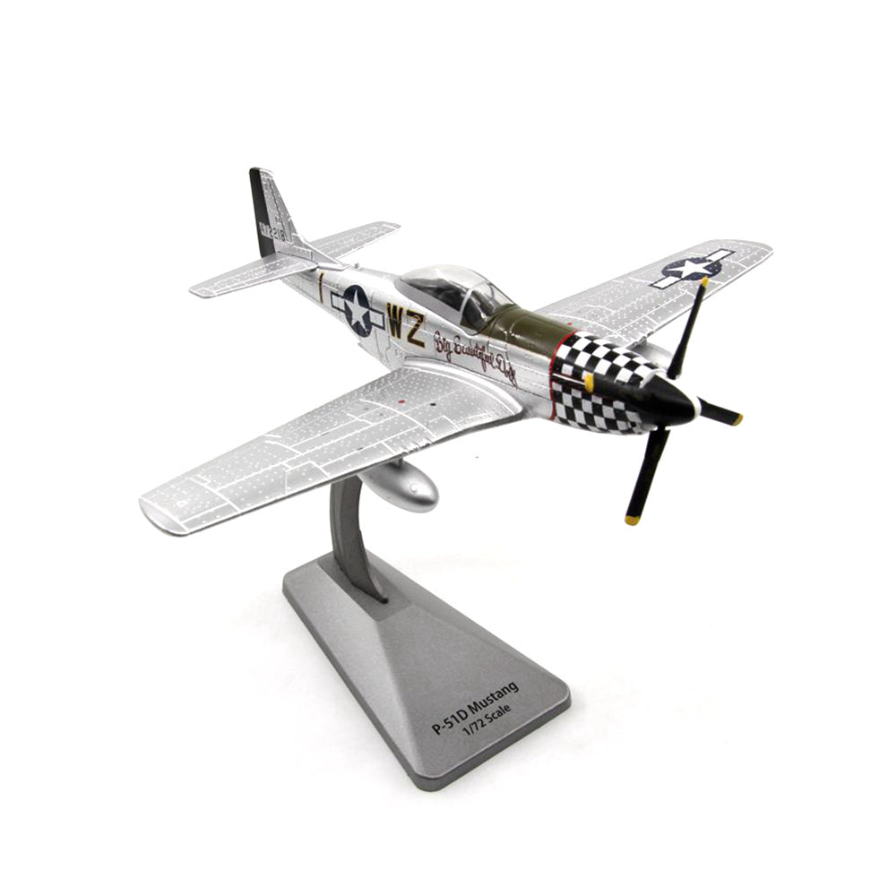 1/72 scale diecast P-51D Mustang fighter aircraft model