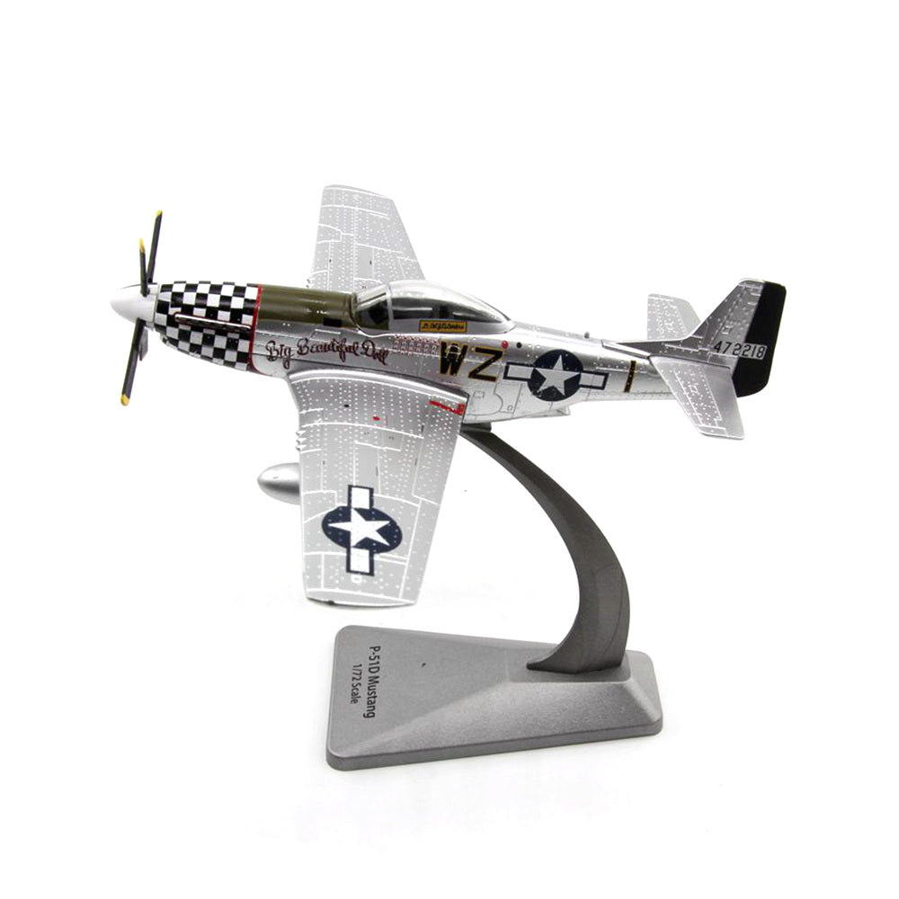 1/72 scale diecast P-51D Mustang fighter aircraft model