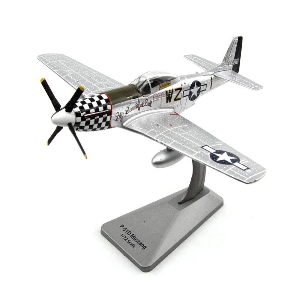 1/72 scale diecast P-51D Mustang fighter aircraft model